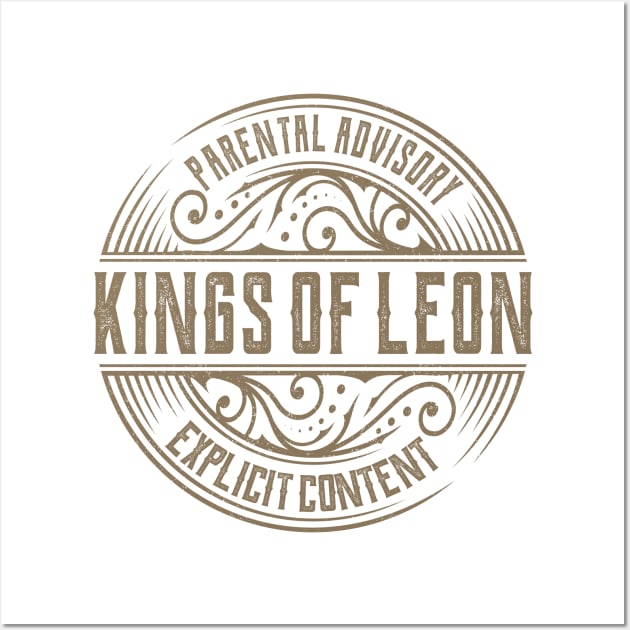 kings of leon vintage ornament Wall Art by irbey